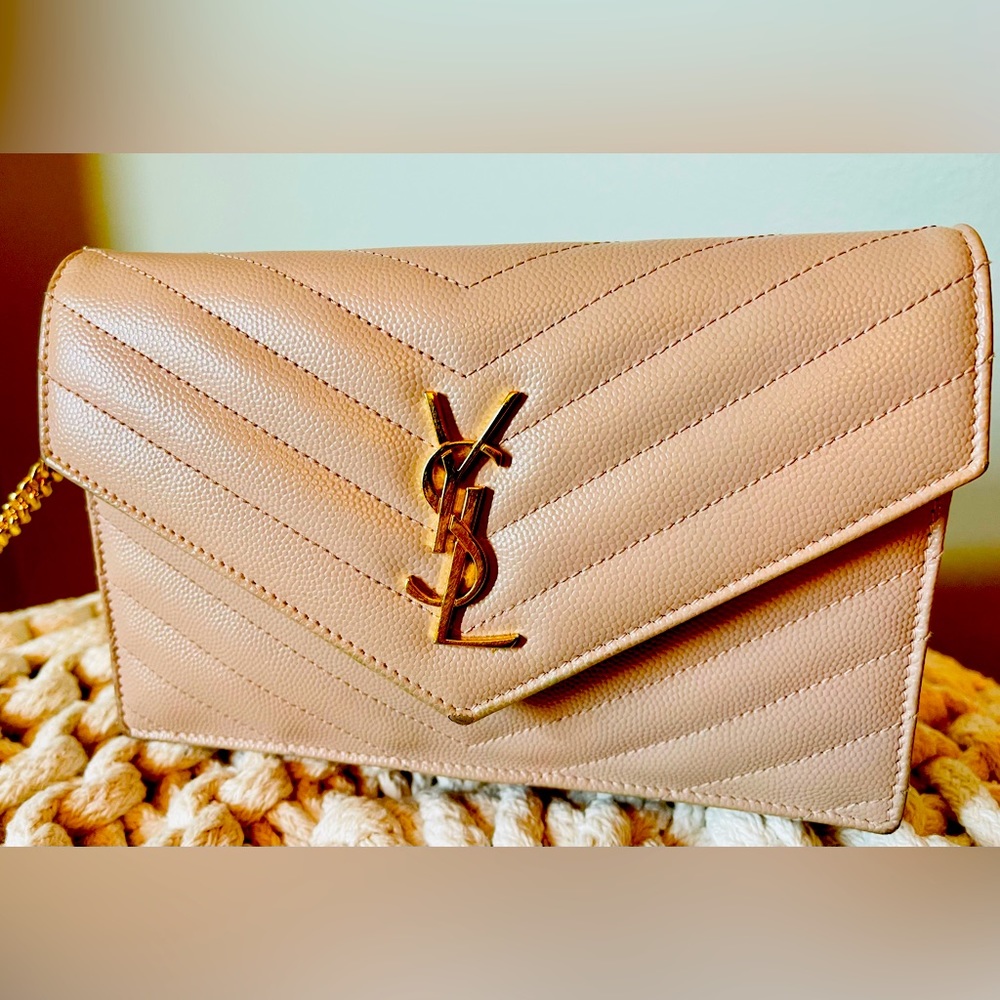 YSL leather mini crossbody -Monogramme PINK 🎀